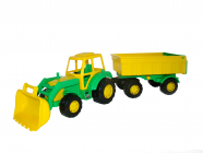 Traktor Mistr nakladač s přívěsem