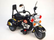 Elektrická tříkolka chopper Harley černá