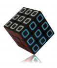 Rubikova kostka černá - Carbon Fibe