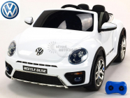 Elektrické auto Volkswagen Beetle Dune cabrio s 2,4G, bílý