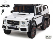 Elektrické auto džíp Mercedes G63 AMG s 2,4G, 4x4, bílý, 6 kol