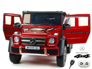 Elektrické auto džíp Mercedes G63 AMG s 2,4G, 4x4, vínová metalíza, 6 kol