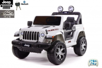 Elektrické auto Jeep Wrangler Rubicon s 2.4G, náhonem 4x4, lakovaný bílý