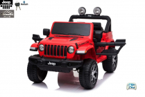 Elektrické auto Jeep Wrangler Rubicon s 2.4G, náhonem 4x4, lakovaný červený
