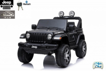 Elektrické auto Jeep Wrangler Rubicon s 2.4G, náhonem 4x4, lakovaný černý