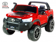 Elektrické auto Toyota Hilux Rugged-X s 2.4G, 4x4, dvoumístná, červená