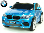 Elektrické auto BMW X6M s 2,4G, dvoumístné, modrá metalíza