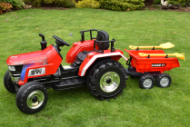 Elektrický traktor Big Farm s 2,4G výběr 3 barev + 4 kolový vlek modrý / zelený, nebo vlek s cisternou