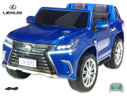 Elektrické auto Lexus LX 570 s 2.4G, 4x4, dvoumístný, modrá metalíza