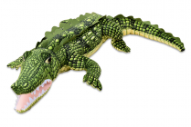 Plyšový krokodýl s otevřenou tlamou, délky 173cm