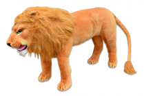 Plyšový stojící lev, délka 178cm, výška 66cm
