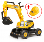 Odrážedlo JCB bagr s přilbou, délka 85cm, Made in France