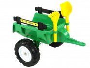 Vlek za traktor Trailer střední 2 kolový, s nářadím, zelený