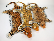 Plyšová předložka leopard L, 167cm x 100cm