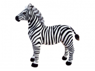 Veliká plyšová zebra, jako živá, 97cm