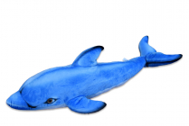 Plyšový delfín modrý, 80 x 21cm