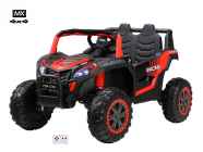 Elektrická Bugina MX 4x4 12V s 2.4G, jednomístná, 4x motory 35W, červená