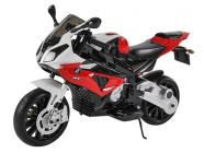 Elektrická motorka BMW S 1000RR superbike, možnost nasazení stojánku nebo pomocných koleček pro jízdu