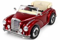Elektrické auto Mercedes-Benz 300S oldtimer s 2,4G, s baterií 12V/14Ah, vínová metalíza