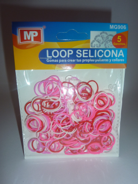 LOOP SELICONA - mix růžová 906