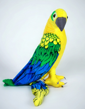 Plyšový papoušek Ara zelený.jpg