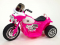 Elektrická tříkolka Chopper Harleyek na masivních kolech, 6V, růžový
