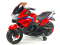 Elektrická cestovní motorka Topspeed s plynovou rukojetí a nožní brzdou, červená